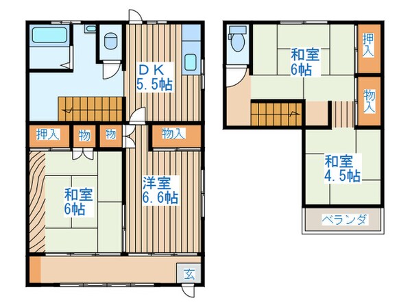 台原貸家の物件間取画像